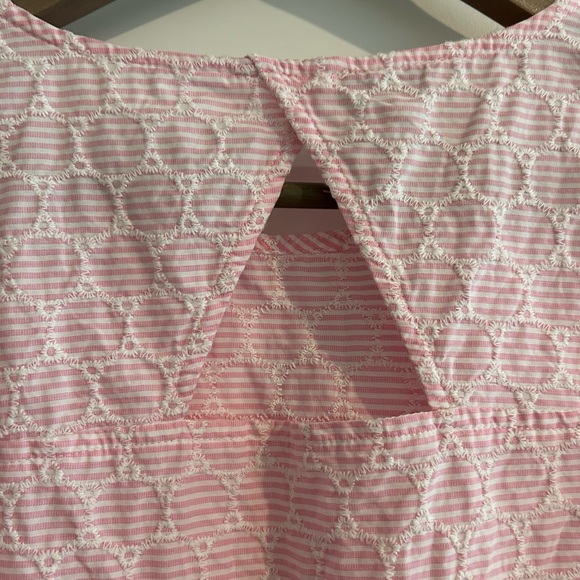 Talbots Sleeveless Top Pink White Stripes Size M - Picture 8 of 10